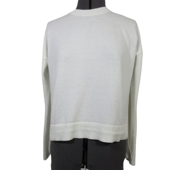 Athleta women's Highlands open back hi-lo long sleeve knit athleisure sweater XS - Picture 3 of 16